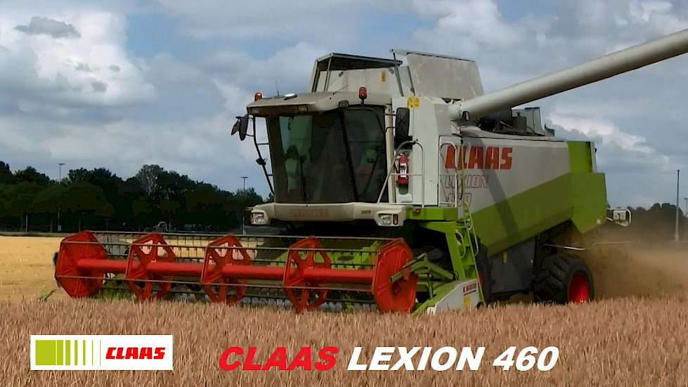 Berg Landbouw, met de CLAAS Lexion 460 in de wintergerst.