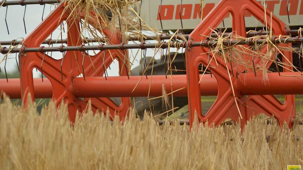 Het maaibord van deze combine is 5,5 meter breed.