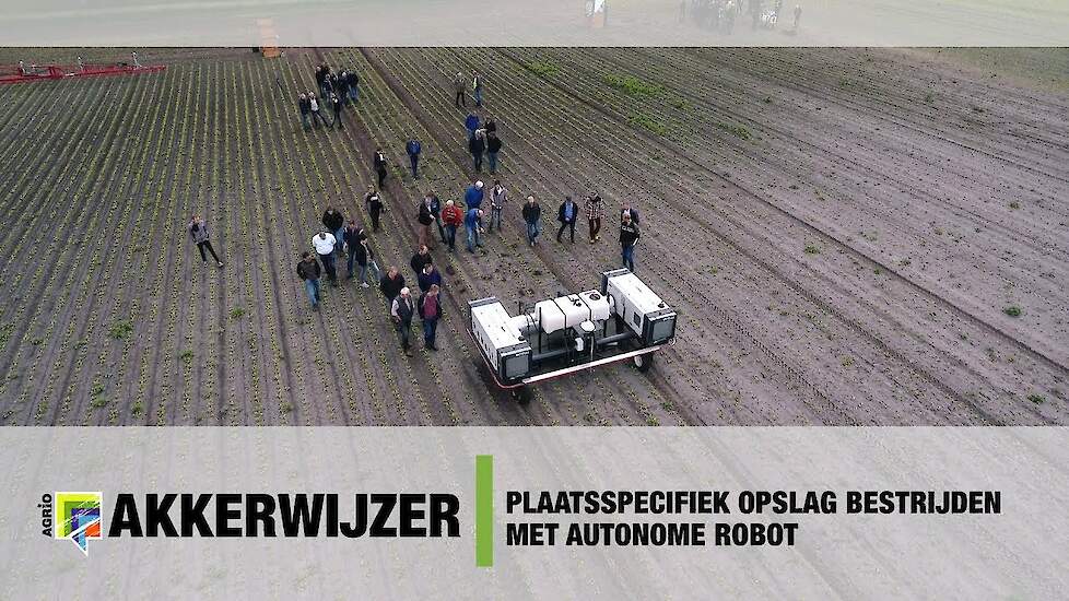 Plaatsspecifiek opslag bestrijden met autonome robot