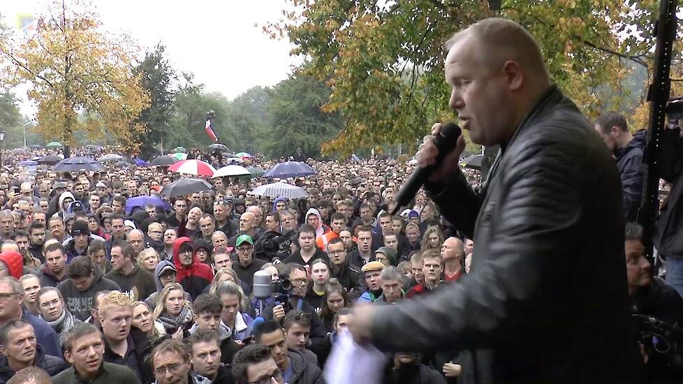 Rake toespraak van Leon Hutten in Den Haag